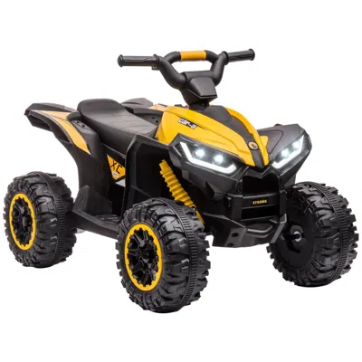Breebe 12v Kids Atv Quad Car With Forward & Backward Function, Four Wheeler For Kids With Wear-resistant Wh In Animal Print