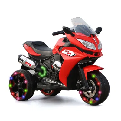 Breebe 12v Kids Electric Motorcycle,ride On Motorcycle,three Lighting Wheels Kids Electric Toys Boys Girls  In Orange