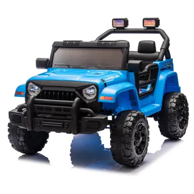 Breebe 12v Kids Ride On Electric Car W/parents Control,dual Drive, Four-wheel Suspension,with Music,bluetoo