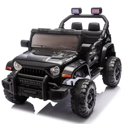 Breebe 12v Kids Ride On Electric Car W/parents Control,dual Drive, Four-wheel Suspension,with Music,bluetoo In Multi