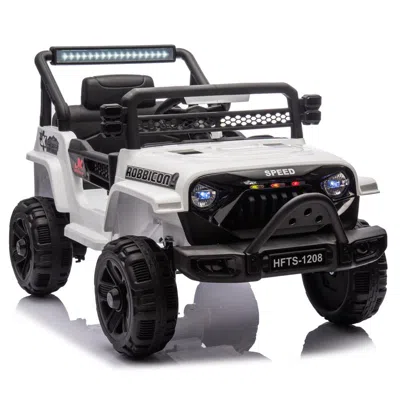 Breebe 12v Kids Ride On Electric Truck Car W/parents Control,2wd,four-wheel Suspension,early Education Func In Multi