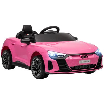 Breebe 12v Ride-on Audi Car With Remote, Music, And Lights In Pink