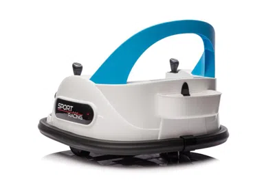 Breebe 12v Ride On Bumper Car For Kids,electric Car For Kids,1.5-5 Years Old,w/remote Control, Led Lights,  In White