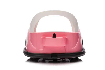 Breebe 12v Ride On Bumper Car For Kids,electric Car For Kids,1.5-5 Years Old,w/remote Control, Led Lights,  In Pink