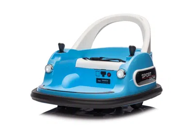 Breebe 12v Ride On Bumper Car For Kids,electric Car For Kids,1.5-5 Years Old,w/remote Control, Led Lights,  In Blue