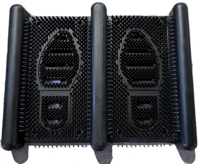 Breebe 13" X 16" Black Outdoor Rubber Boot Scraper