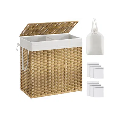 Breebe 130l Clothes Hamper With 6 Mesh Bags