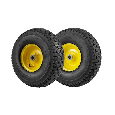 Breebe 15 X 6.00-6 Tube-type Tires & Wheels 2 Pack 4 Pr Tires In Black
