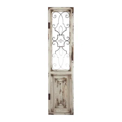 Breebe 15.8 X 66.9 Inch Wooden Decorative Wall Panel Sculpture In Neutral