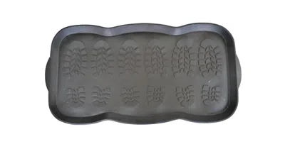 Breebe 16" X 32" Black Rubber Outdoor Boot Tray