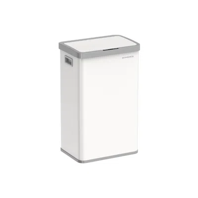 Breebe 18-gallon (68l) Automatic Kitchen Garbage Can With Stay-open Lid In White