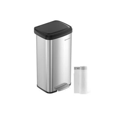 Breebe 18-gallon Stainless Steel Garbage Can