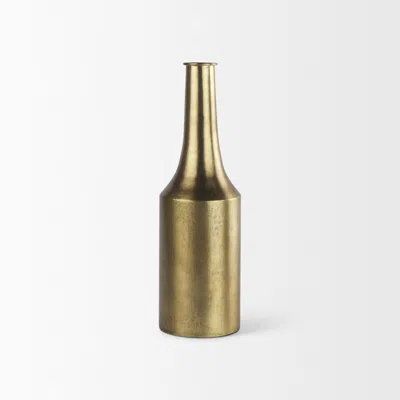 Breebe 18" Gold Metal Table Vase