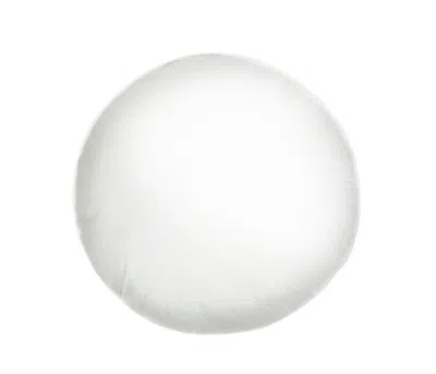 Breebe 18" White Round Throw Pillow Insert