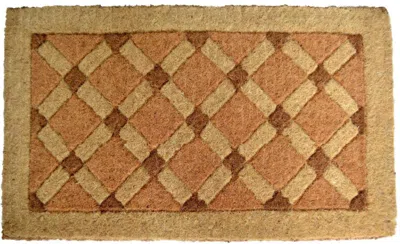 Breebe 18" X 30" Brown Coir Outdoor Door Mat