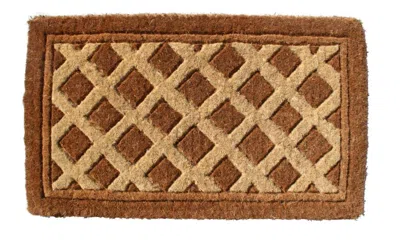 Breebe 18" X 30" Brown Coir Outdoor Door Mat