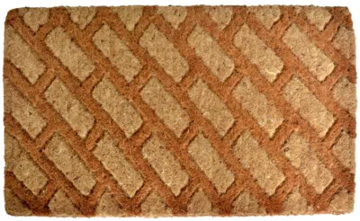 Breebe 18" X 30" Brown Coir Outdoor Door Mat