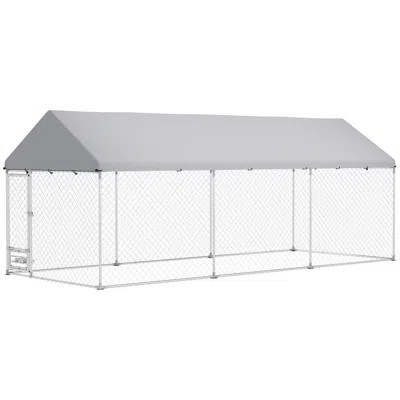 Breebe 19.7 X 7.5 X 7.5 Ft Dog Run Enclosure With Feeding Station In Multi