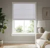 Breebe 1pc 29x64' Cordless Roman Blind Galen Matte Fabric In White