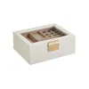 Breebe 2-layer Jewelry Box With Glass Lid