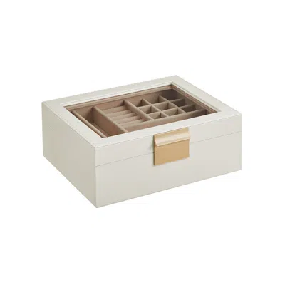 Breebe 2-layer Jewelry Box With Glass Lid