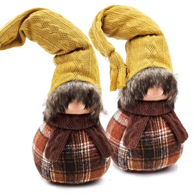 Breebe 2 Pcs Gnome Decorations Fall Thanksgiving Table Decor Ornaments In Multi