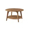 Breebe 2 Tier Coffee Table With Storage In Brown