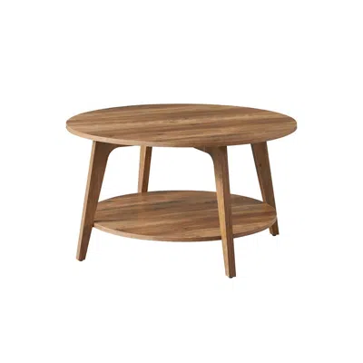 Breebe 2 Tier Coffee Table With Storage In Brown