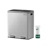 Breebe 2 X 8 Gallon Silver Stainless Steel 16 Gallon Trash Can
