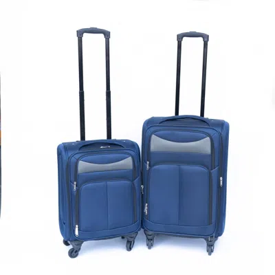 Breebe (20+24) Two-piece Suitcase Suitcase Set Oxford Trolley Case Without Password Lock Universal Wheel Bl In Blue