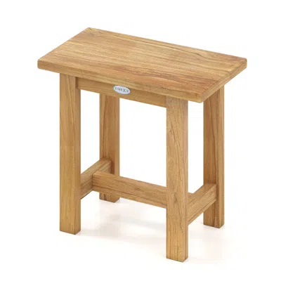 Breebe 20 Inch Teak Shower Bench Waterproof Shower Stool For Shaving Legs In Brown