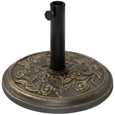 Breebe 20 Lb Round Resin Patio Umbrella Base In Gray