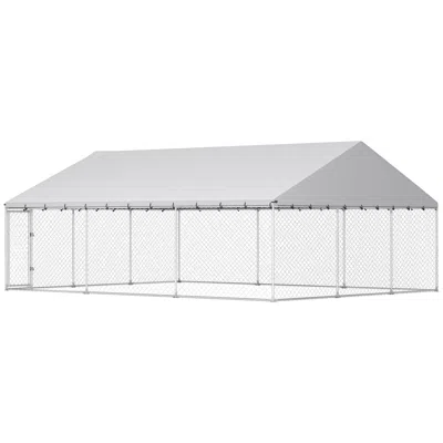 Breebe 20 X 15 X 8 Ft Outdoor Dog Run Enclosure With Secure Latches In Purple