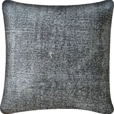Breebe 21" Dark Grey Splatter Linen Throw Pillow Cover