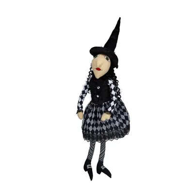 Breebe 21'h Halloween Sitting Witch Decor In Multi