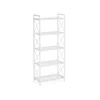 Breebe 23.6" Wide Storage Rack With X Side Frames Cloud White