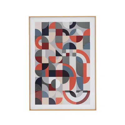 Breebe 23.8x 33.6 X1.6" Framed Mirror Art,home Decor For Living Room Kitchen Foyer Office In Multi