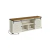 Breebe 23.9" High Tv Stand Rustic White And Honey Brown