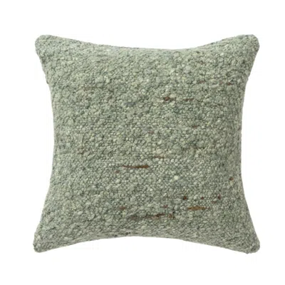 Breebe 24" Green Wool Throw Pillows