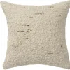 Breebe 24" Ivory And Beige Wool Throw Pillows