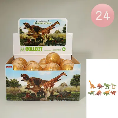 Breebe 24pcs - Dinosaur Surprise Capsule Toys In Multi
