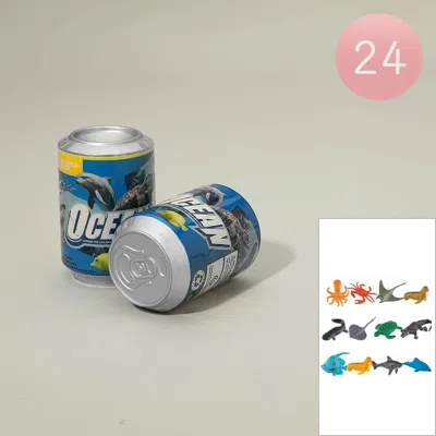 Breebe 24pcs - Ocean Animal Surprise Toy Figure Cans In Multi