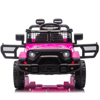 Breebe 24v Kids Ride On Car W/parents Control,four-wheel Suspension,2wd,power Display,bluetooth,mp3,music,l In Multi