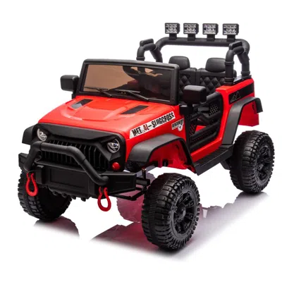 Breebe 24v Kids Ride On Car W/parents Remote Control,400w Motor,four Wheel Suspension,adjustable Speed,usb, In Multi