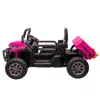Breebe 24v Ride On Truck 2 Seater Ride On Utv With 2x200w Motor Ride On Dump Truck With Dump Bed/shovel Rid In Pink