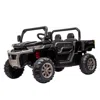 Breebe 24v Ride On Truck 2 Seater Ride On Utv With 2x200w Motor Ride On Dump Truck With Dump Bed/shovel Rid In Black