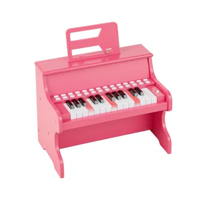 Breebe 25 Keys Kids Piano Keyboard With Adjustable Speed And Teaching Mode In Pink