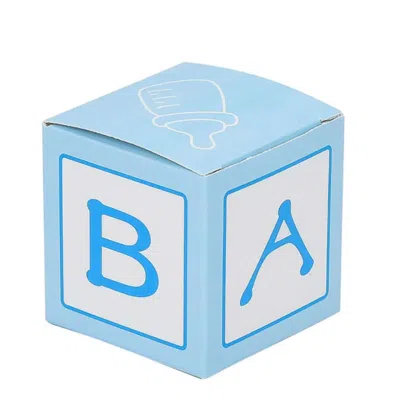 Breebe 25 Pack 2" Light Blue Baby Shower Party Favor Candy Gift Boxes