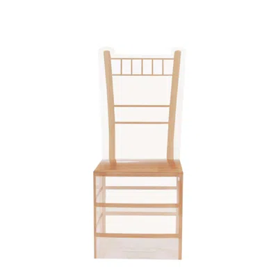 Breebe 25 Pack Clear And Gold Pvc Chiavari Chair-shaped Party Favor Candy Gift Boxes - 2"x5"