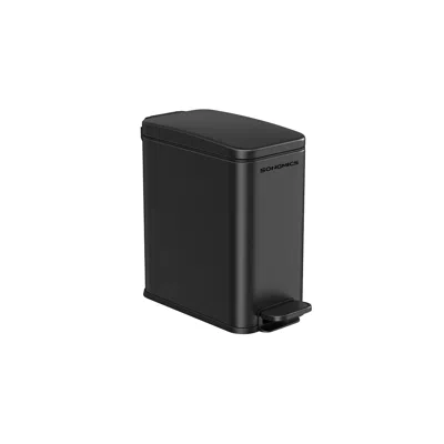 Breebe 2.6 Gallon Small Trash Bin With Lid In Black